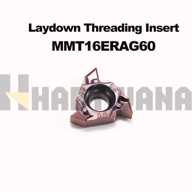 HARTWANA Lathe Threading Tool 20PCS MMT16ERAG60-S Threading Inserts 16ERAG60