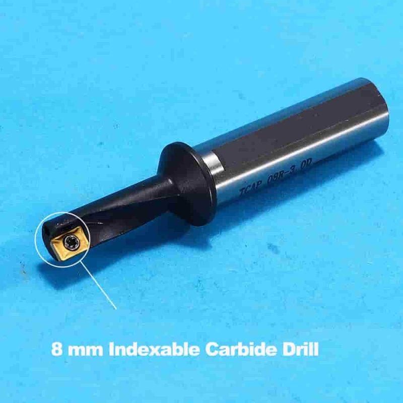 8mm Carbide Drill U Drill Indexable Drill for Turning Boring And Drilling Carbide Inserts 10PCS