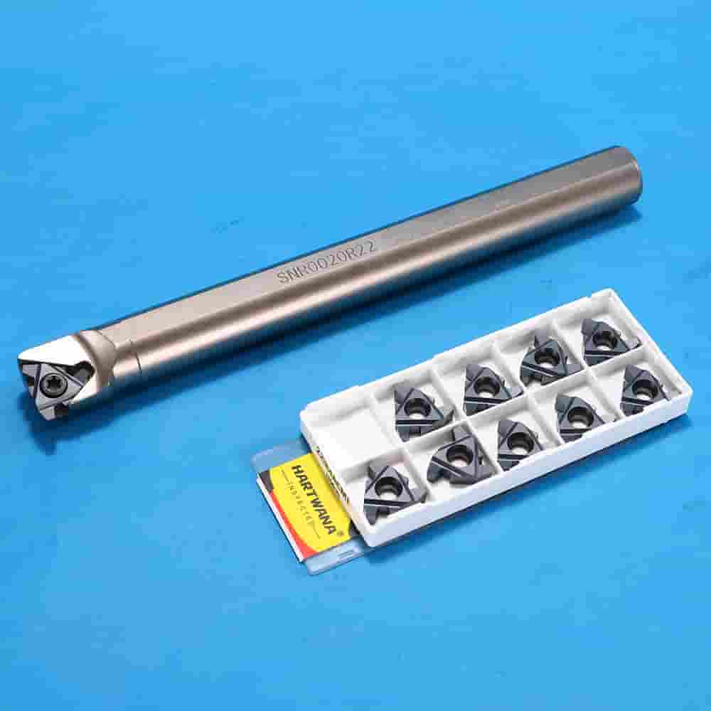 HARTWANA 16VERAG60 60° Indexable Lathe Threading Tool – Carbide Insert & Holder