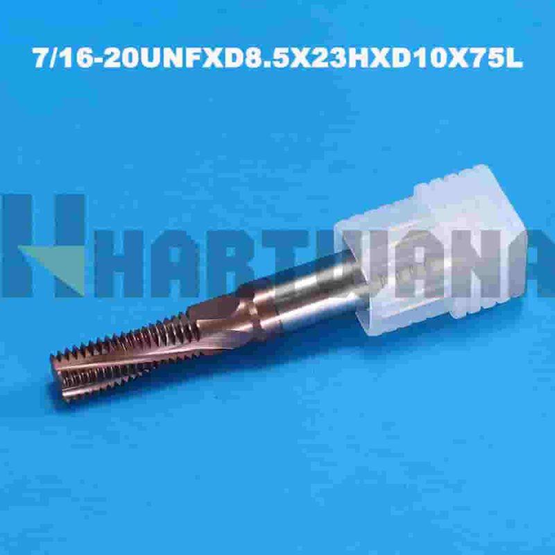 THREAD MILL Solid Carbide TiALN COATED For 60 Degrees Thread Milling
